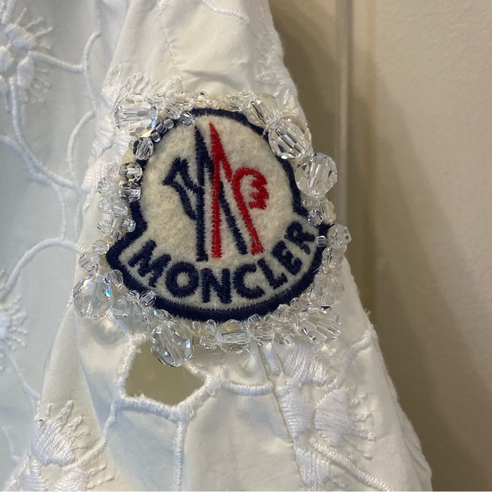 💯 Authentic Moncler Simone Rocha Eyelet Spring Coat embellishment - Picture 2 of 9